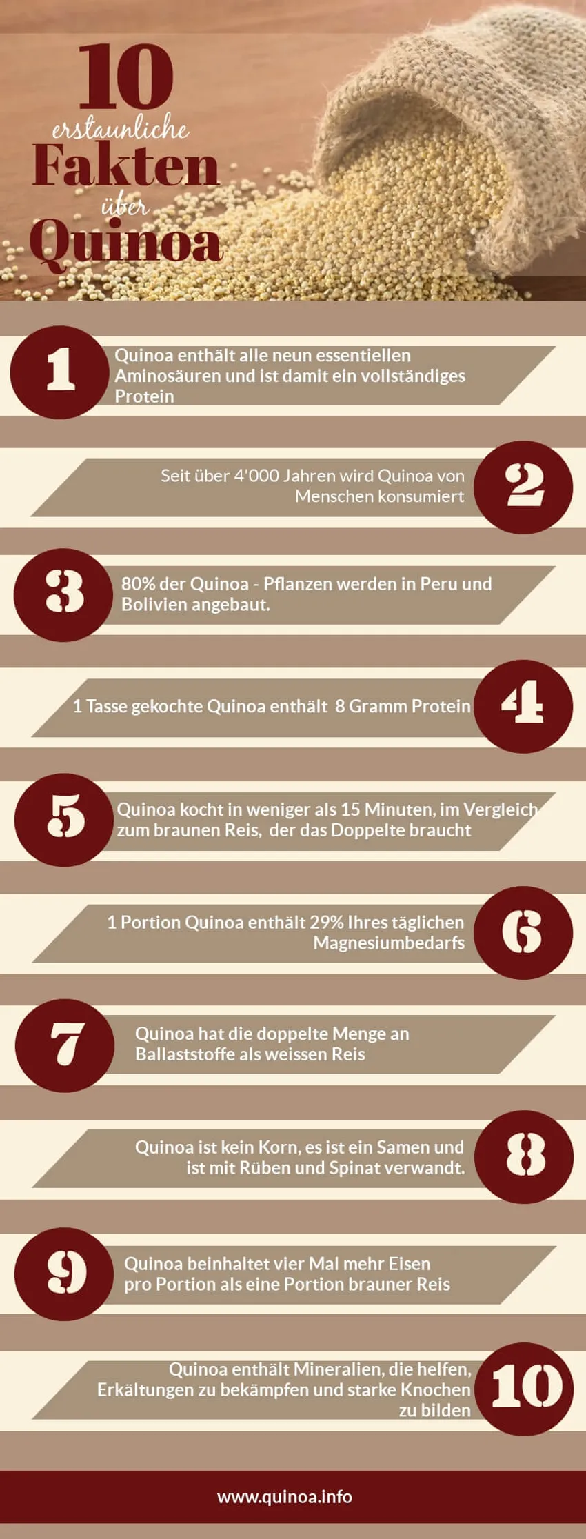 Quinoa Infografik Quinoa Infografik